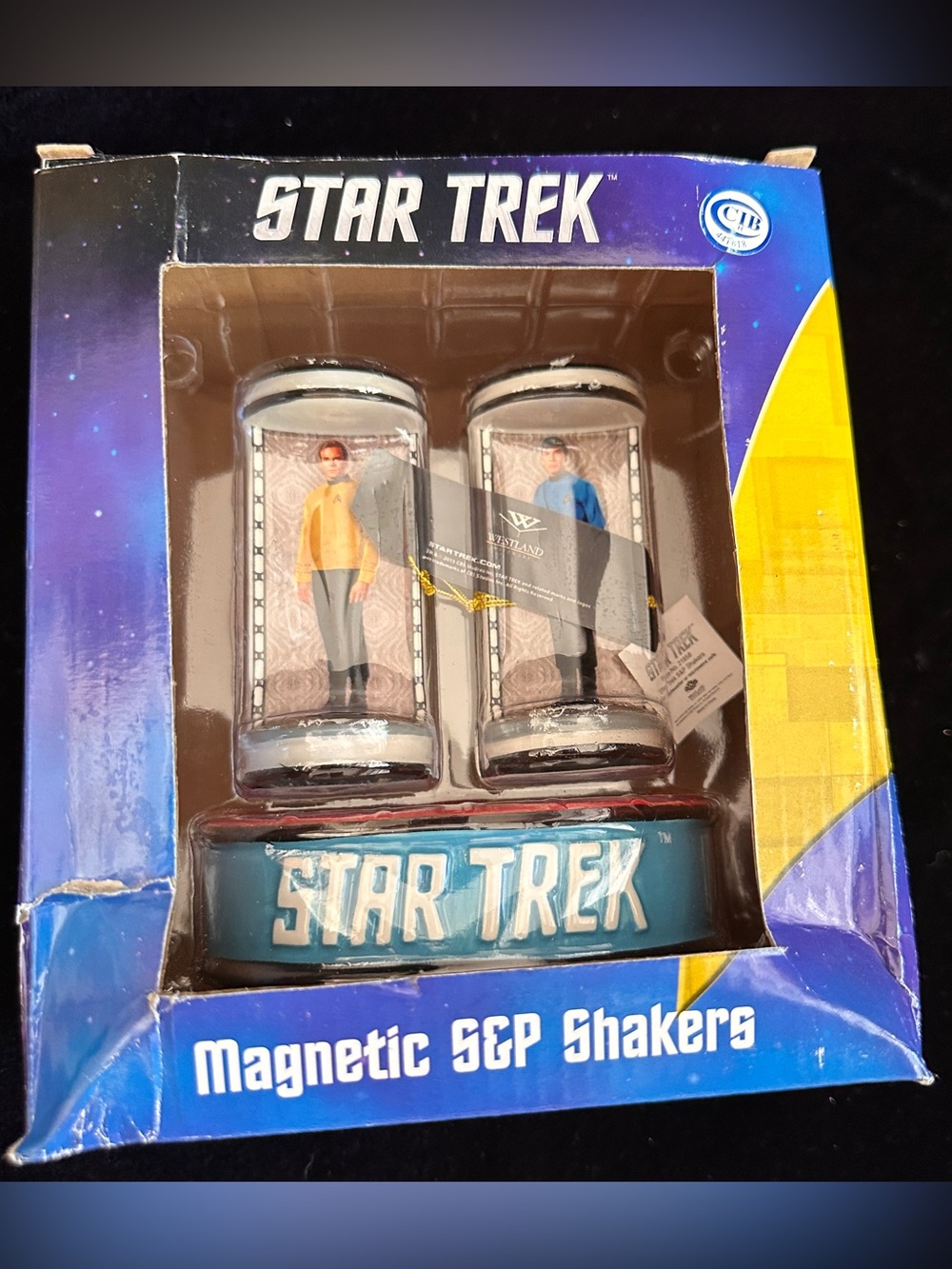 Star Trek Magnetic S&P Shakers - Blue & Yellow